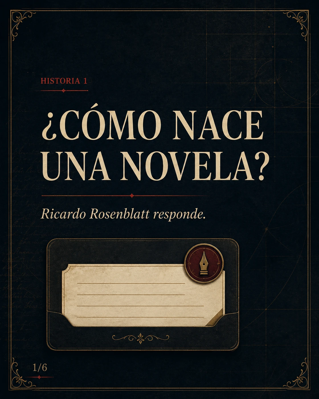 ¿Cómo nace una novela?