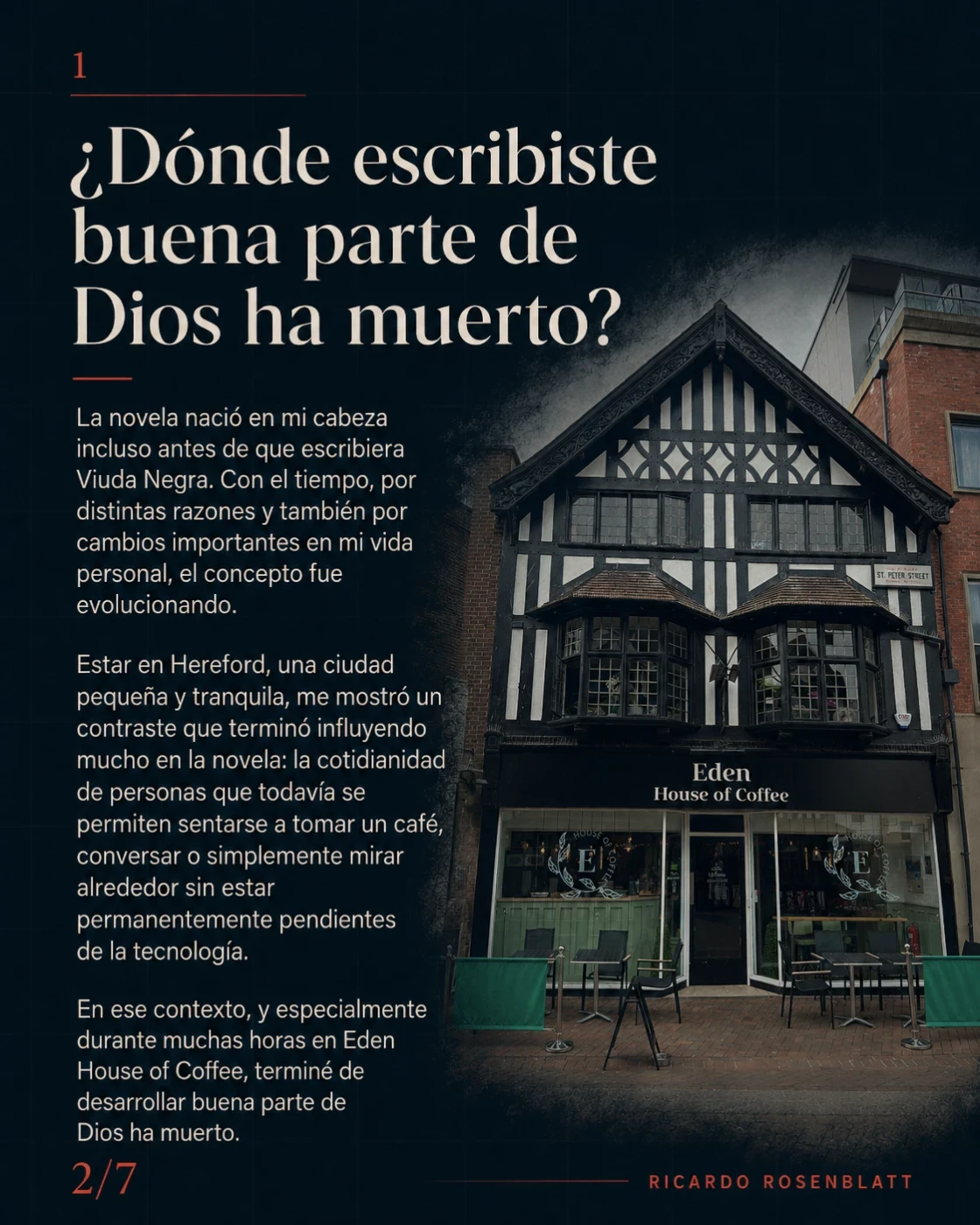Escribir "Dios ha muerto" en Hereford. · tarjeta 2