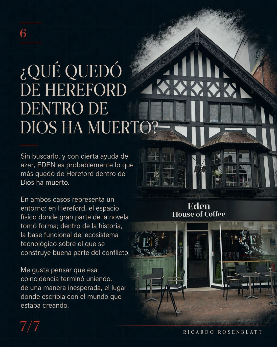 Escribir "Dios ha muerto" en Hereford. · tarjeta 7