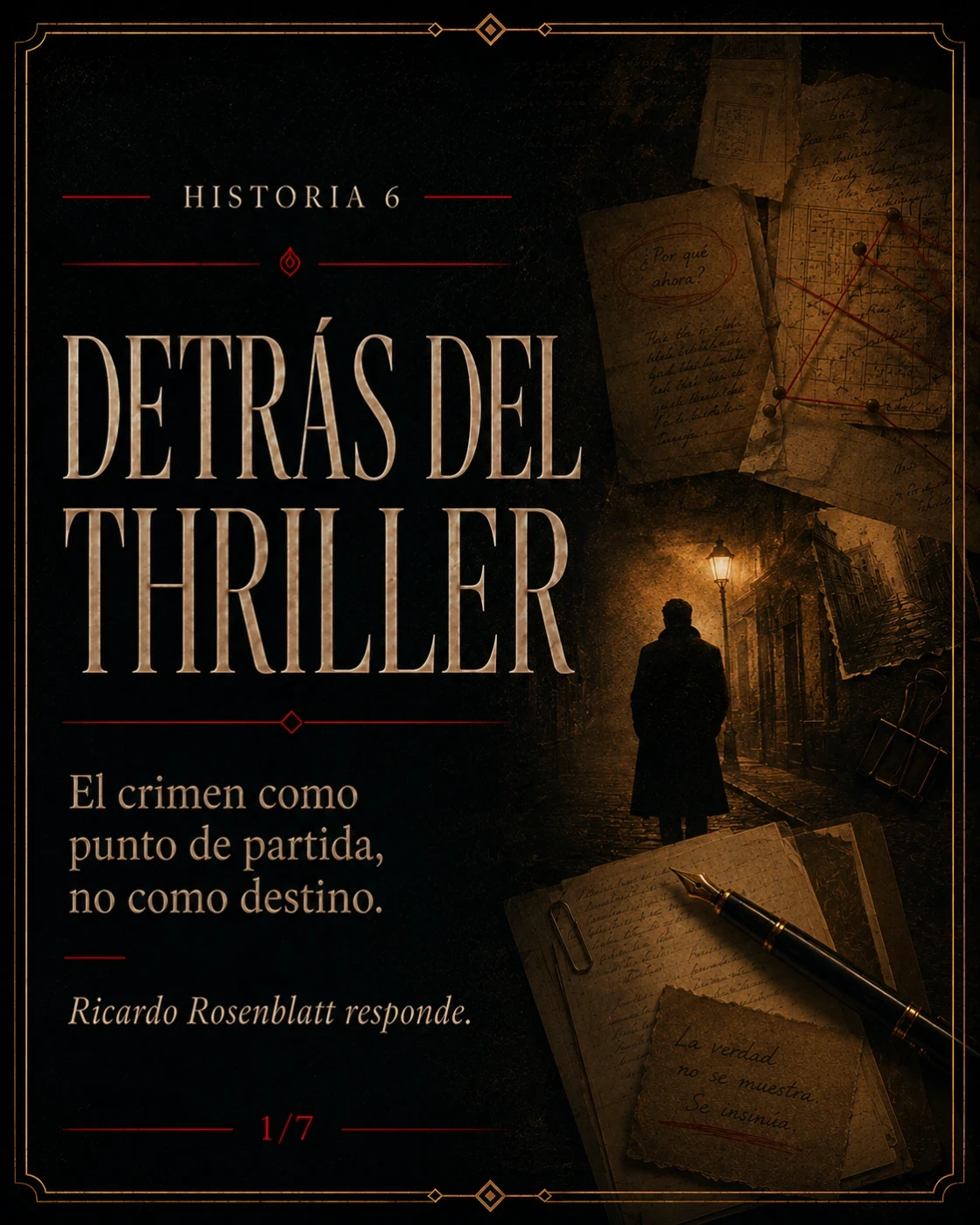 Detrás del thriller.