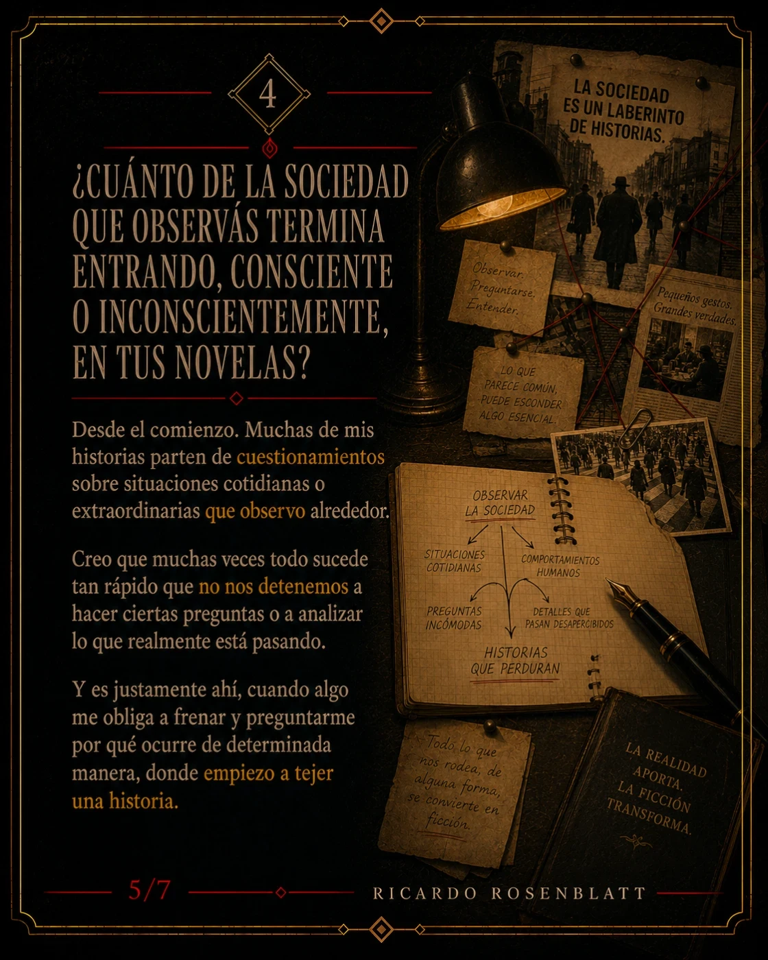 Detrás del thriller. · tarjeta 5