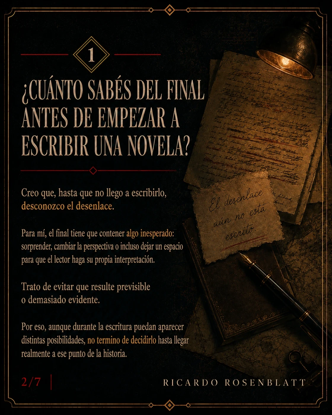 Lo que el lector no ve. · tarjeta 2